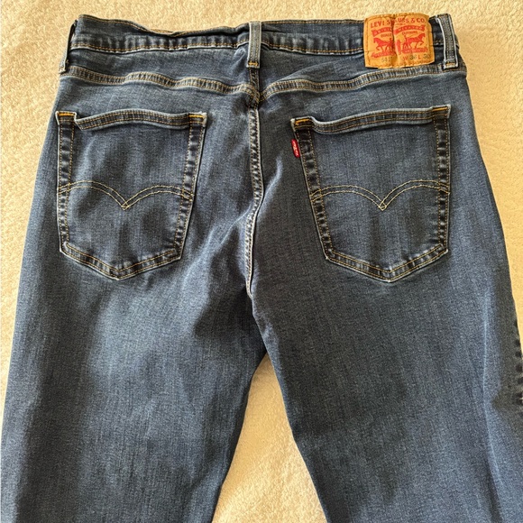 Levi's Dark Blue Straight Men's Jeans W36 L 30 - Picture 2 of 13
